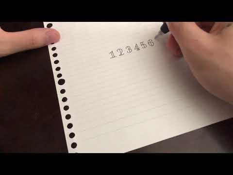 美文字 おしゃれな数字 手書き Handwriting Numbers Youtube