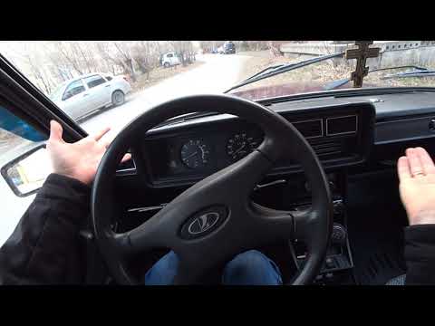 ЕДУ НА ВАЗ 2107 ( Lada 2107 ) - ВИД ОТ ПЕРВОГО ЛИЦА в теплую погоду
