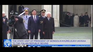 National anthem of Mongolia 🇲🇳 and Italy 🇮🇹  played by Italian military band 