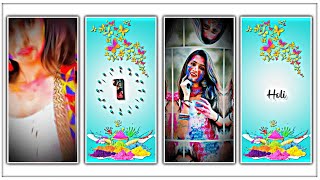 New 🔥 Trending Happy Holi Video Editing | Alight Motion Video Editing New Style screenshot 3
