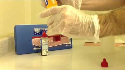 Nitrite Taylor Dropper Test Kit Demonstration