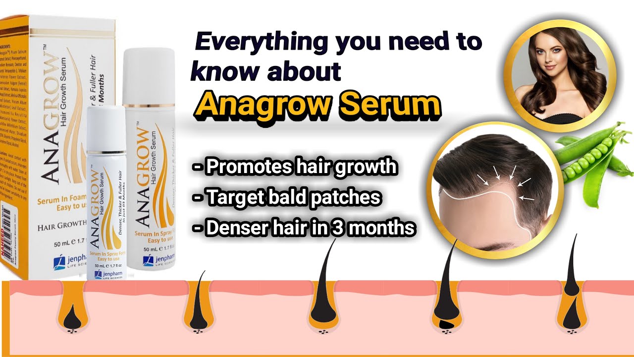 Anagrow Hair Growth Serum | Alopecia and Hairfall | Jenpharm Product Review