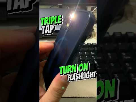 Paano Enable ang Triple Tap Back to Open Flashlight sa ating iPhone #shorts