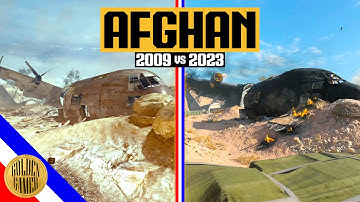Afghan Map Comparison - MW2 (2009) vs MW3 (2023)