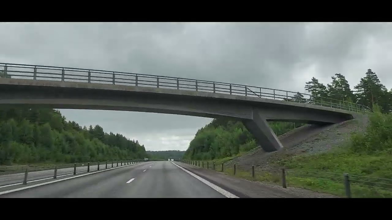 Dashcam. Sweden: E18 to Stockholm (no music, no talking)