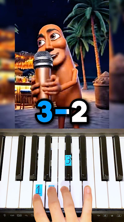 Tung Tung Tung Sahur - Piano Tutorial #shorts