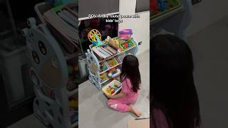 Toy cleanup is finally stress-free with this toy rack organizer ✨ #ToyOrganizer #MomLife #HomeHacks