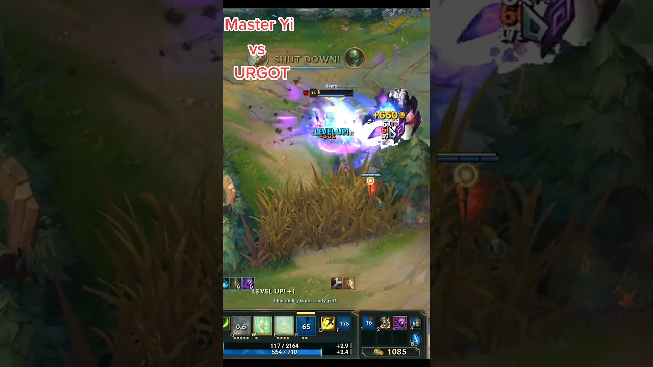 Master Yi Vs Urgot ( 2 level diff )