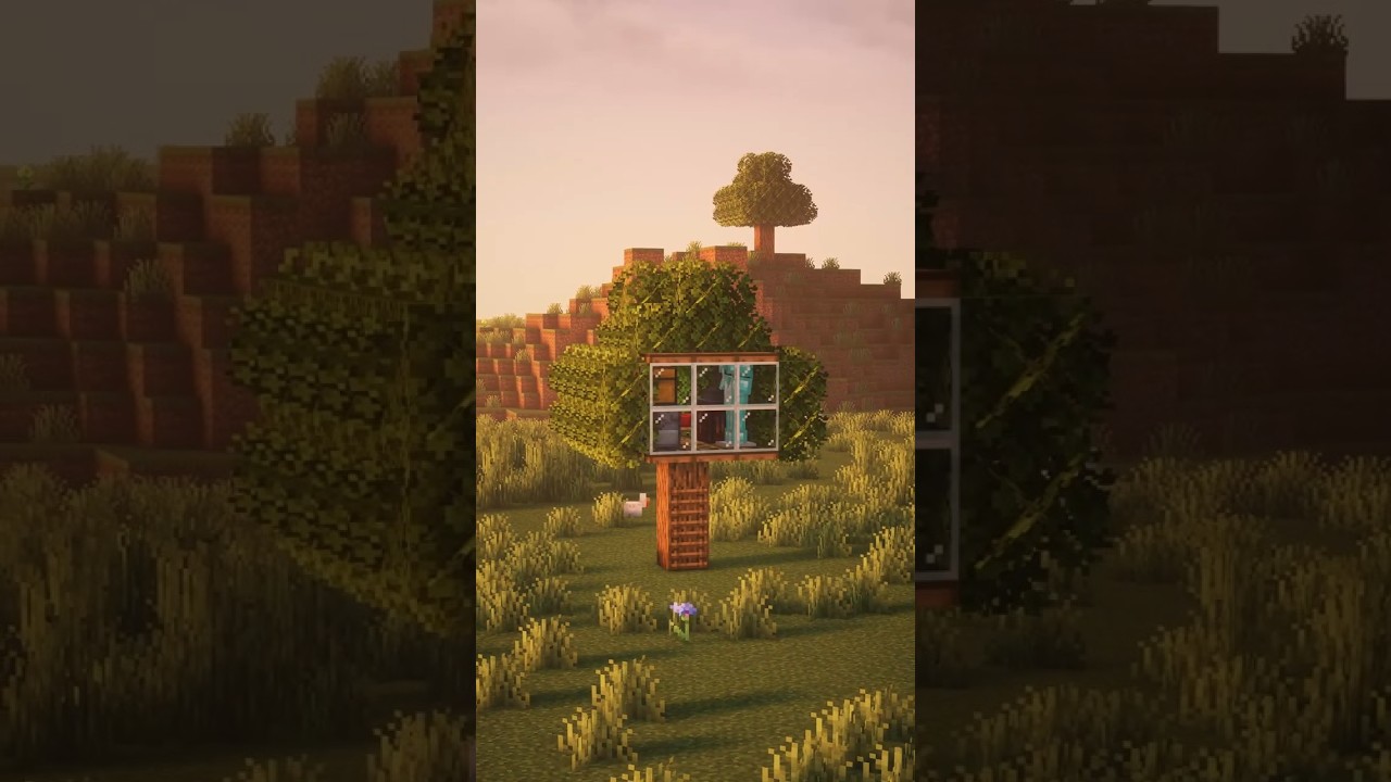 Minecraft Starter Tree House Tutorial 🌳🏠 