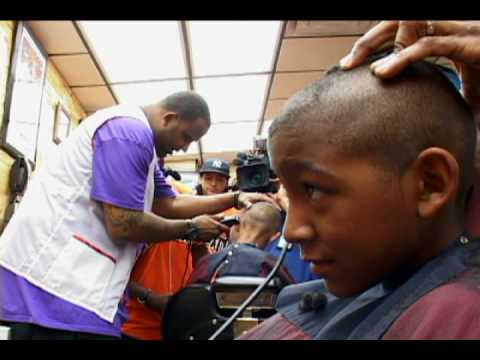 New York Yankees CC Sabathia, Alex Rodriguez & Marcus Thames Cut Hair in the Bronx - BronxNet Sports