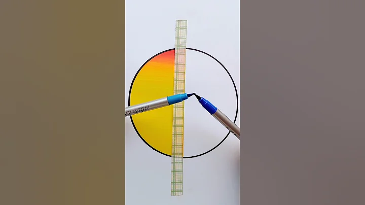 Easy Painting with Brush Pens 🤔 DOMS brush pen painting 😱 #drawing #painting #craft #satisfying #art