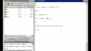 3.2  Matlab Turorial  -  Symbolic Operations (part 2)