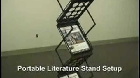 Adler Display | Literature Stand Setup | Portable Product Displays