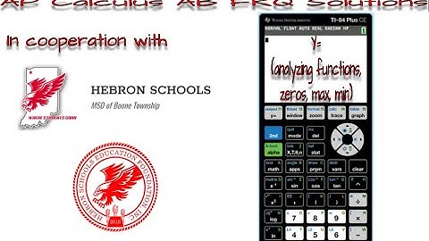 Analyzing Functions for Zeros, Minimums, and Maximums (TI 84 Plus CE)