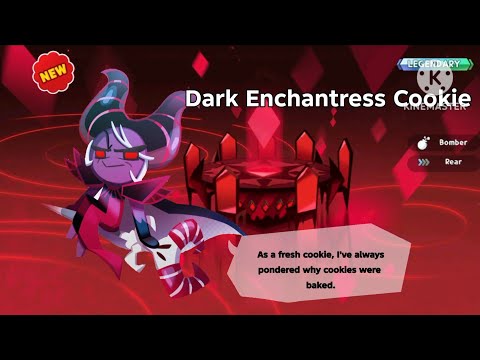 I got DARK ENCHANTRESS COOKIE?!! 😨 | Gacha intro + voicelines (fanmade animation)