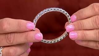 JAI Sterling Silver Signature Texture Bangle, 24.2-27.5g on QVC