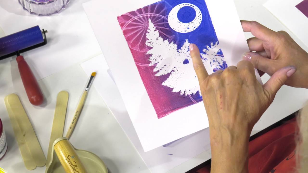 Inks for printing on Fabric with the Gelatin Plate