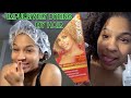 Impulsively Dyeing My Hair At 1am| Creme Of Nature Ginger Blonde| DyamineLashai