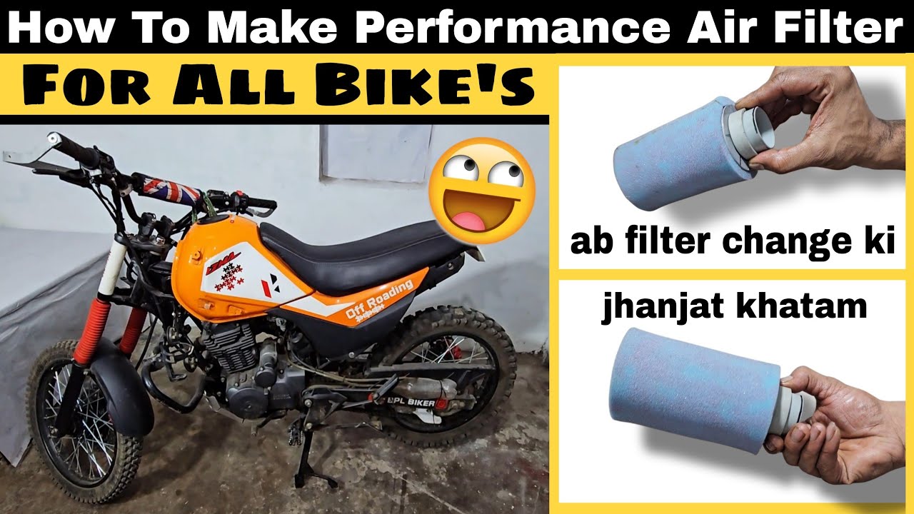 How To Make Air Filter For Motorcycle | Performance Foam Air Filter