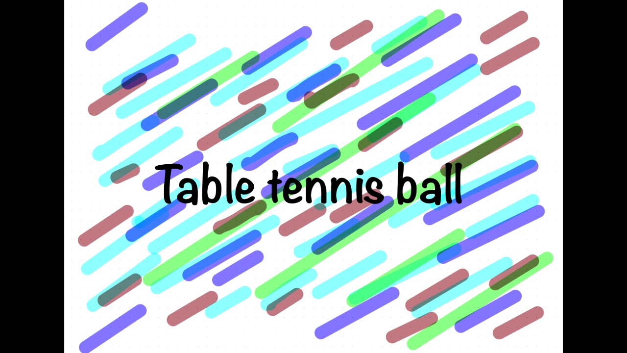Table tennis ball sound YouTube
