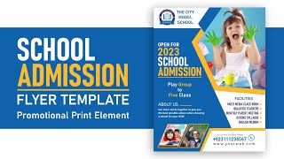 How to Make School Flyer Design in Corel Draw & How to Print It - Bahadur Bhai