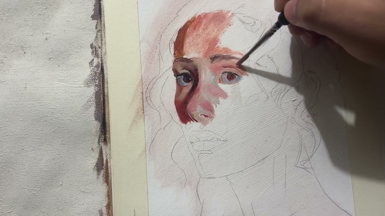 expressive portrait in oil - real time 1