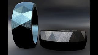 Parametric Hammered 3D Ring