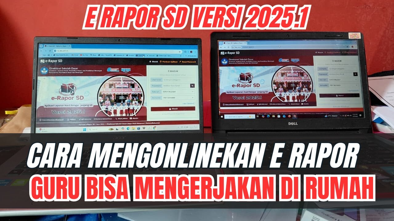 CARA MENGONLINEKAN E RAPOR SD 2025.1