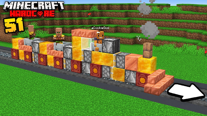 I Built a Working Train in Minecraft Hardcore
