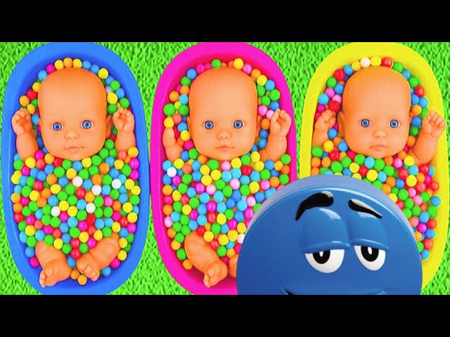 4 Minutes Satisfying Video with Full of Rainbow BathTubs Candy Mixing & Magic Slime ASMR Make Up