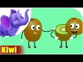 Kiwi Fruit Rhyme for Children, Kiwi Cartoon Fruits Song for Kids