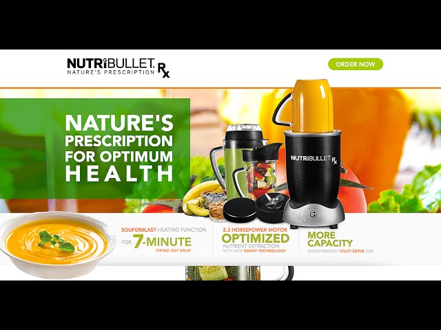  Magic Bullet Nutribullet RX Blender Smart Technology