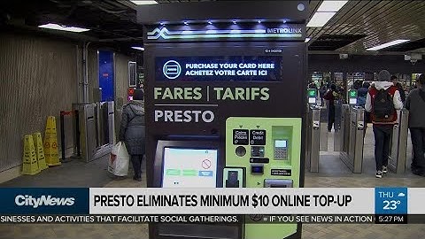 Business Report: Presto changes top-up rules