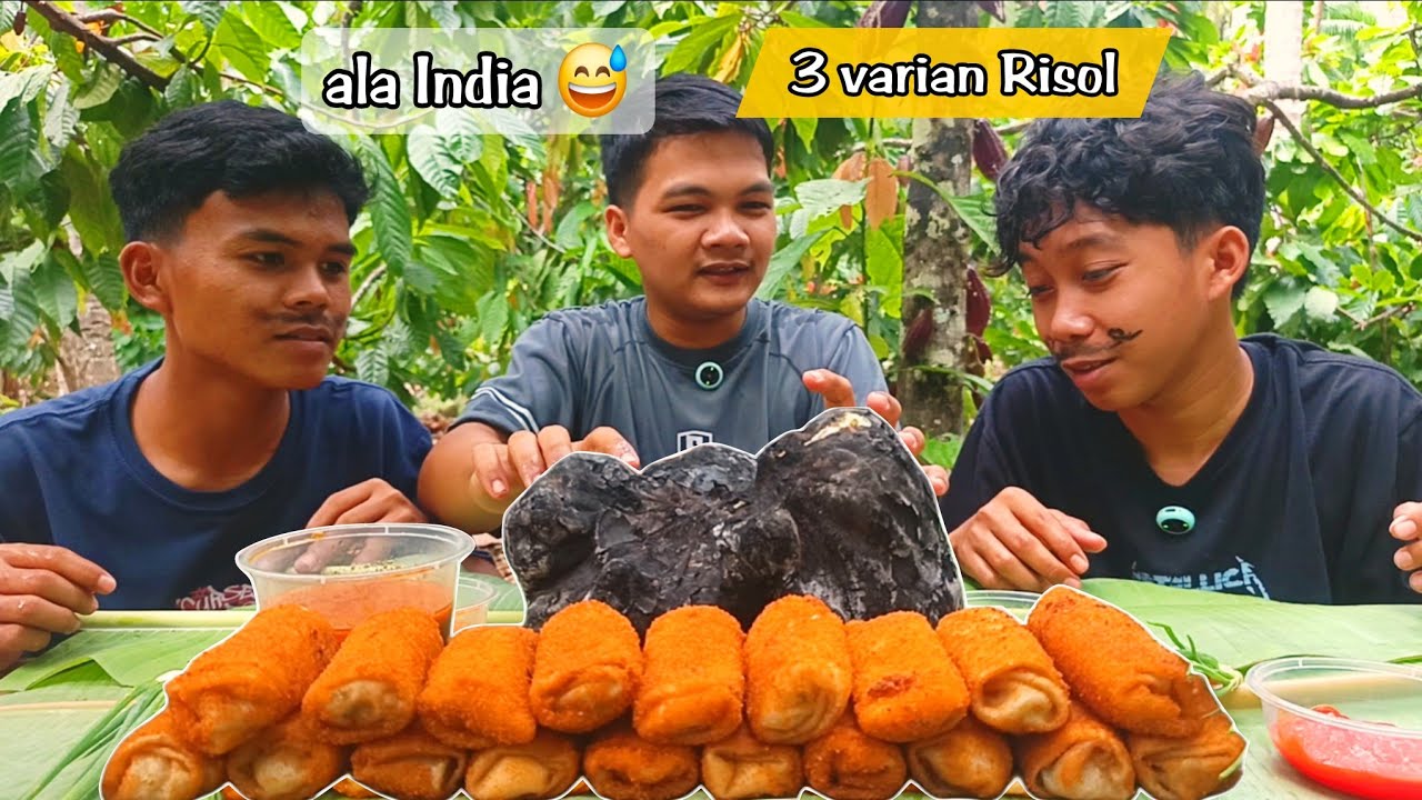 ALA INDIA 😅 Mukbang aneka risol dan Ubi bakar + risol bihun + risol mayo + risol sayur + sambal