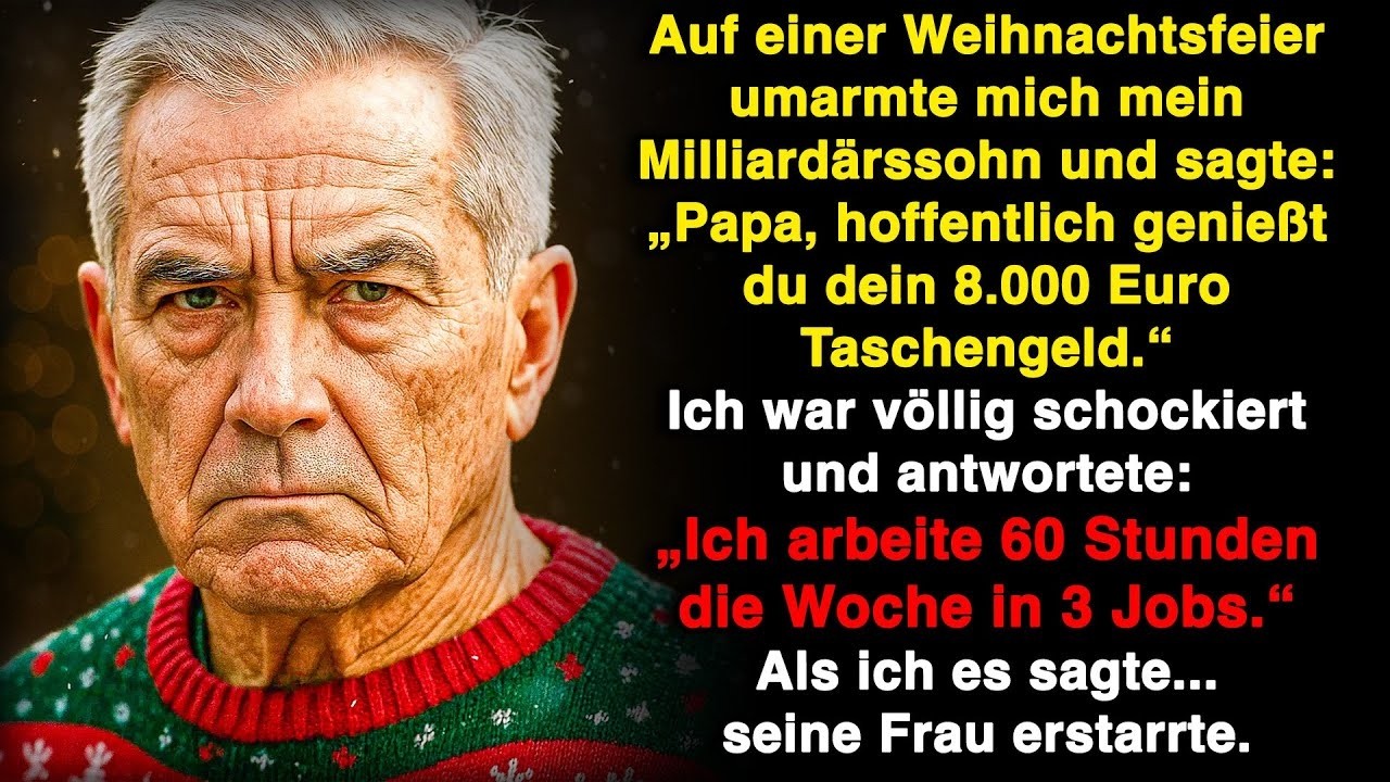 An Weihnachten fragte mich mein Sohn, ob ich mein Taschengeld bekam. Meine Schwiegertochter …
