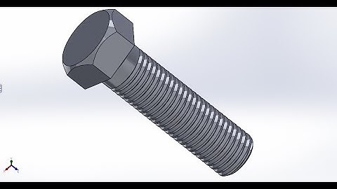 super easy bolt making lesson simple just 5 minutes-Solidworks tutorial 2016