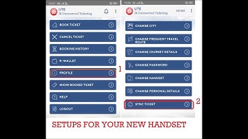 How to change uts ticket to new handset