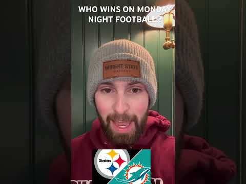 WHO WINS ON MONDAY NIGHT FOOTBALL!? STEELERS OR DOLPHINS!? #football #nfl #sports