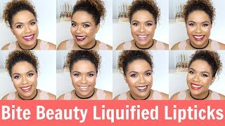 Bite Beauty Liquified Lipstick Swatches All 12 Lip Swatch Week Samantha Jane