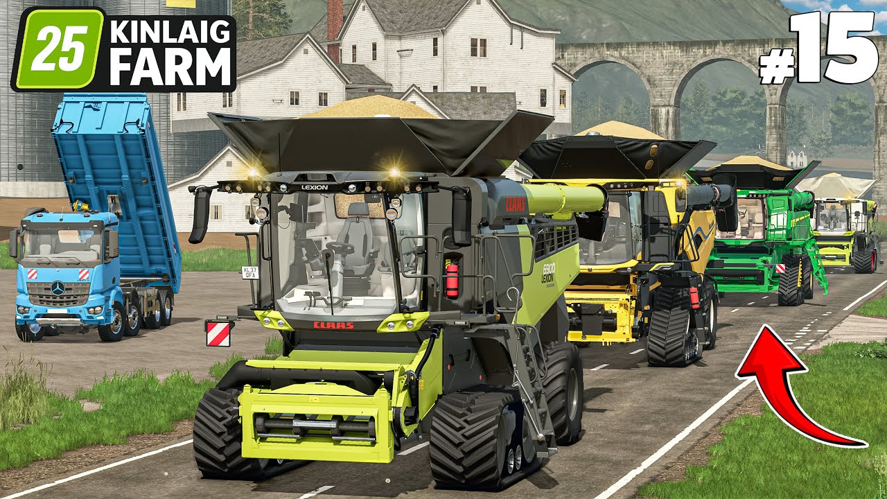 Heavy Duty Harvest W/ Class, New Holland & John deere | Kinlaig Farm | Farming Simulator 25