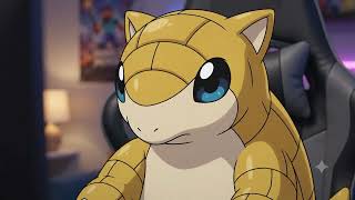 Sandshrew playing Minecraft AI Animation
