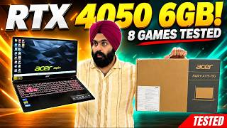 Acer Aspire 7 - RTX 4050 - 8 Games Tested - 90° CPU Temp❓🤔 News