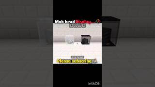 Minecraft Mob Head Display Build Hack! 🤯 #minecraft #shorts #youtubeshorts