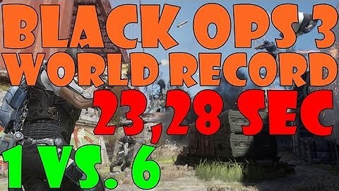 CoD BO3 - WORLD FASTEST SnD BOMB DEFUSE 1 vs. 6 I 23,28 sec.