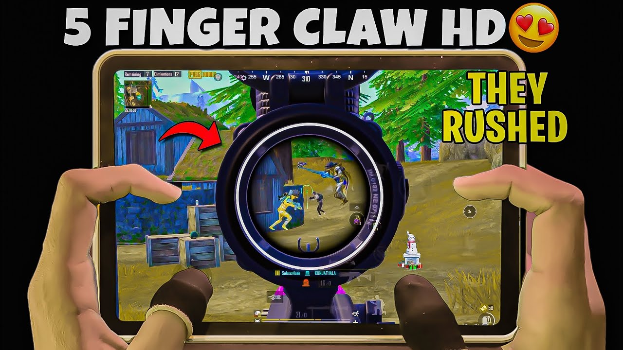 5 Fingers Claw 🔥 Handcam PUBG Mobile & BGMI - YouTube