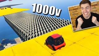 GTA V Online: CORRIDA VAI E VOLTA no CHÃO DE CHOQUE 1000 VOLTS!!! ÉPICO