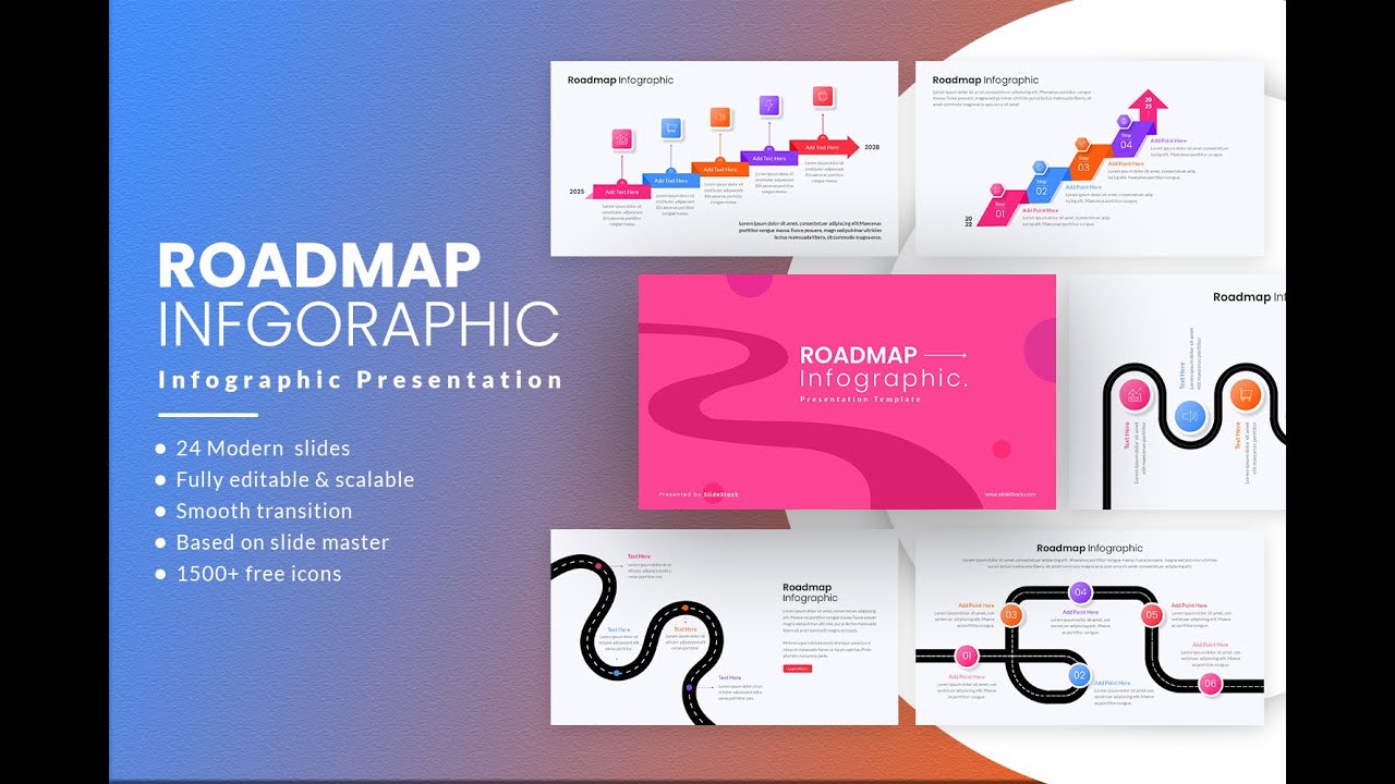 Modern Roadmap Slide Template – Plan, Present, and Impress!