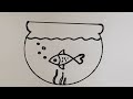 How to draw a fishbowl  tamilnewart