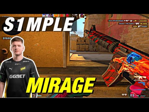 s1mple mirage faceit game! 🔥 CSGO s1mple POV