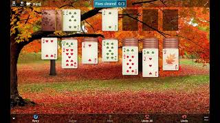 Star Club\Autumn Chill\Klondike (#3): Hard - Clear 3 Fives from the board